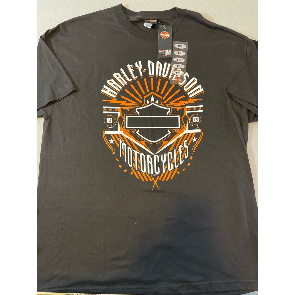 Harley Davidson Syracuse, NY
double-sided TShirt Mens XL Black  Short Sleeve NWT